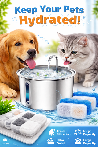 water fountain for pets + 8 Carbon Filters